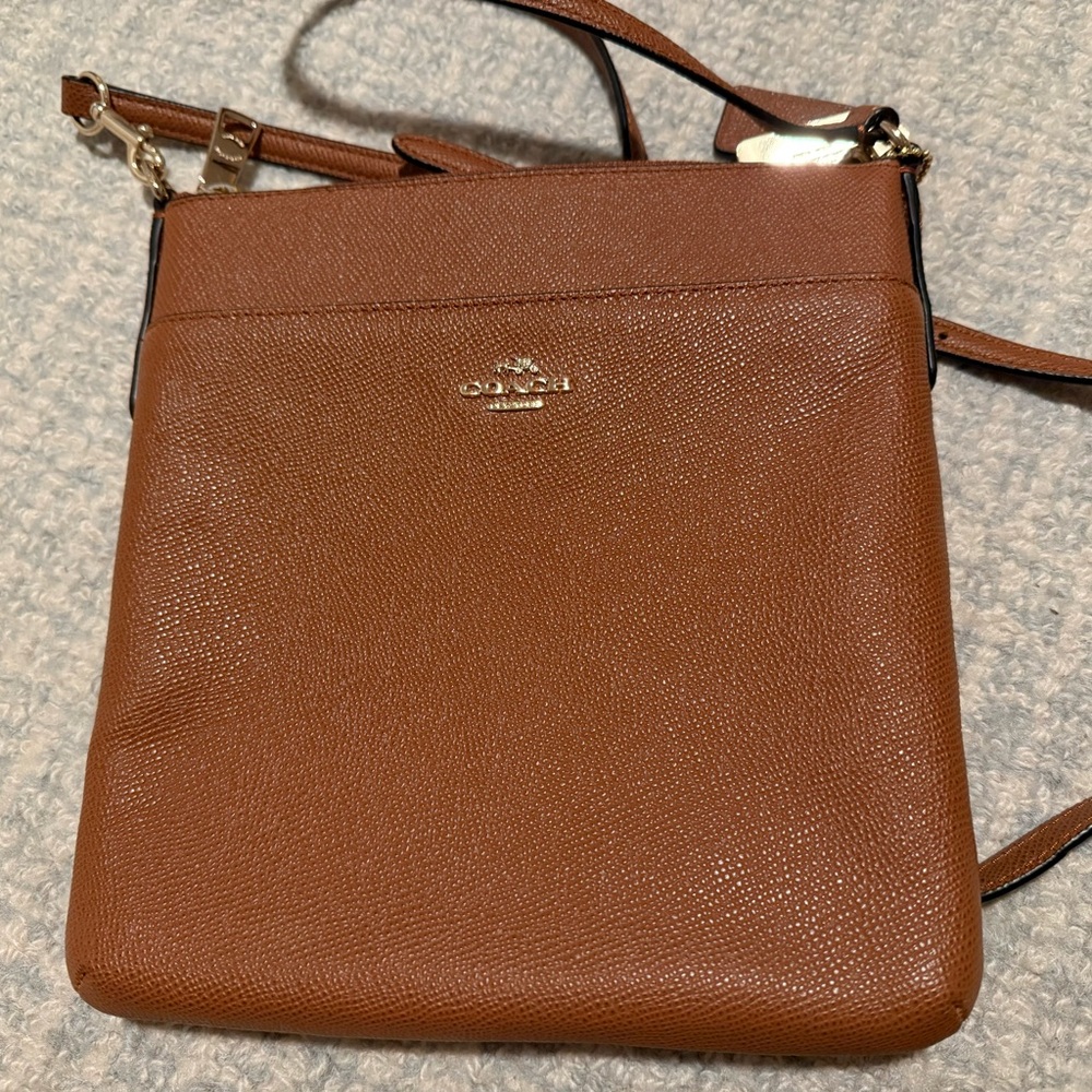 Coach Tan Leather Crossbody Bag
